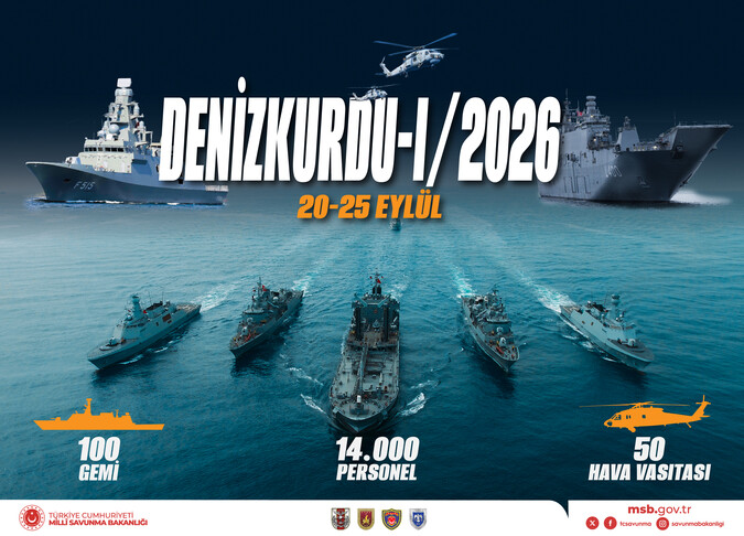 Denizkurdu-I/2026 Tatbikatı 100 Gemiyle Üç Denizde