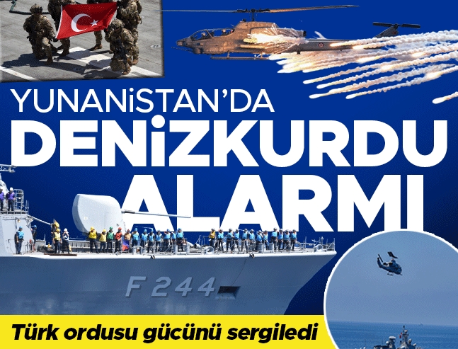 Denizkurdu Tatbikatı'nda Türk Silahlı Kuvvetleri'nden Tam Not: Yunan Basını Alarmda