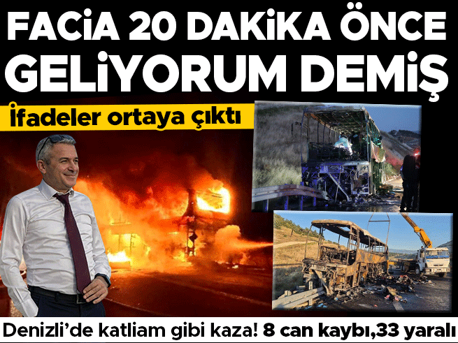 Denizli'de feci otobüs kazası: 7 ölü, 30 yaralı