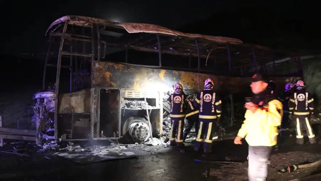 Denizli'deki Otobüs Yangınında Yeni Detay: Araç Takip Sistemi Devre Dışıydı