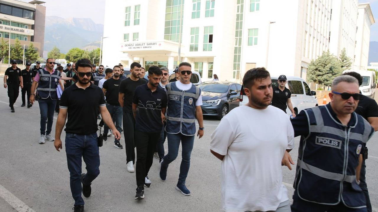 Denizli'deki silahlı kavgada 13 şüpheli adliyede: 1 ölü, 3 yaralı