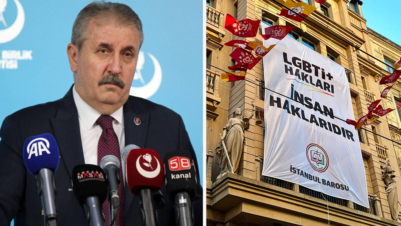 Destici'den İstanbul Barosu'na LGBTİ+ pankartı tepkisi: Sapkınlığa sahip çıktılar