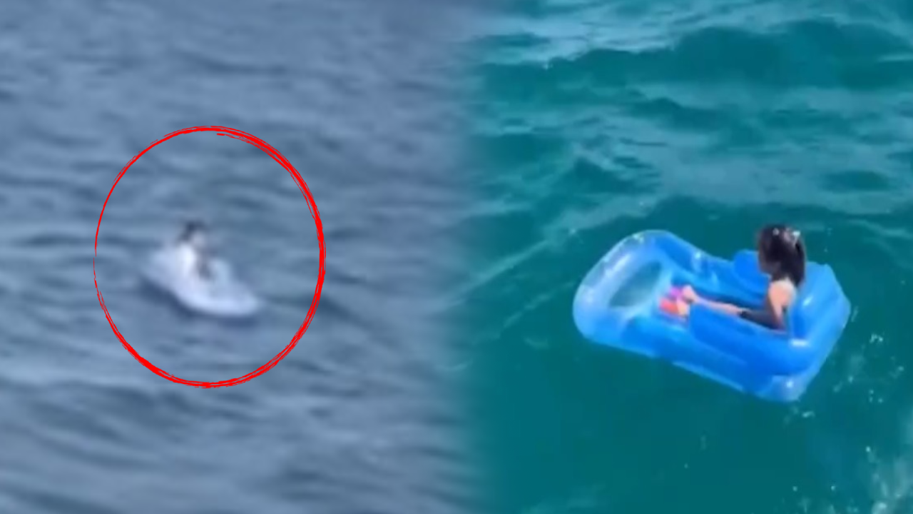 Didim'de Deniz Yatağıyla Açığa Sürüklenen Kız Çocuğu Kurtarıldı