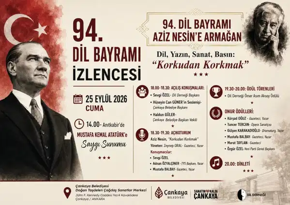 Dil Derneği, Dil Bayramı'nın 94. Yılını 3 Kentte Kutlayacak