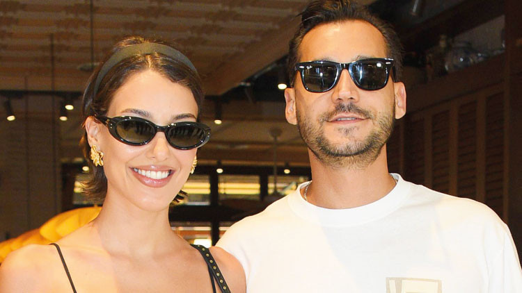 Dilan Çiçek Deniz ve Birkan Nasuhoğlu'ndan Aşk Pozu