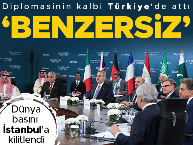 Diplomasinin Kalbi İstanbul'da Attı: Dünya Basını Toplantıya Kilitlendi