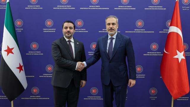 Dışişleri Bakanı Fidan, Suriyeli mevkidaşı Şeybani ile görüştü