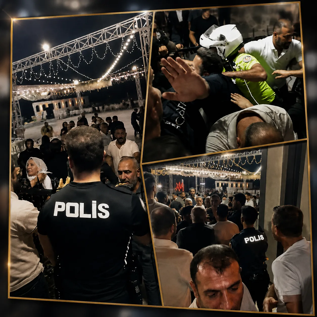 Diyarbakır'da düğünde havaya ateş: Polis ve davetliler arasında arbede