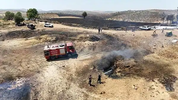 Diyarbakır'da iki ilçede yangın: 270 dönüm alan kül oldu