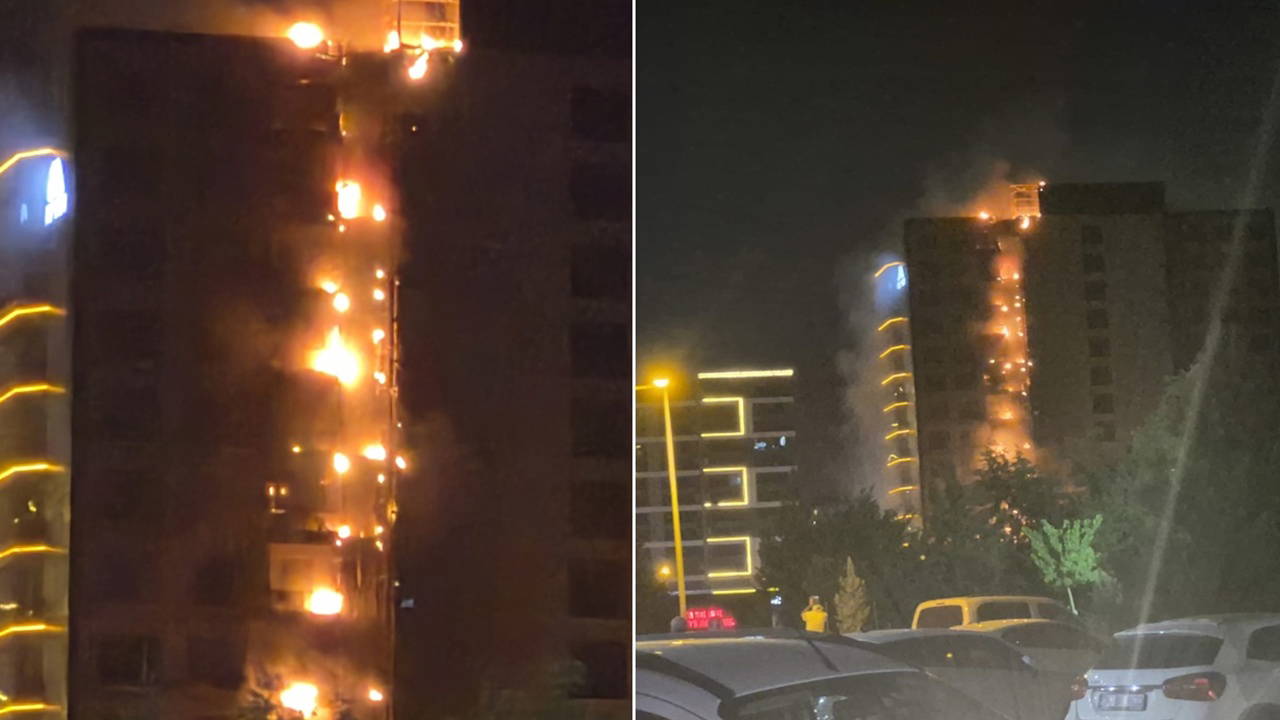 Diyarbakır'da plazada yangın: Bina tahliye edildi