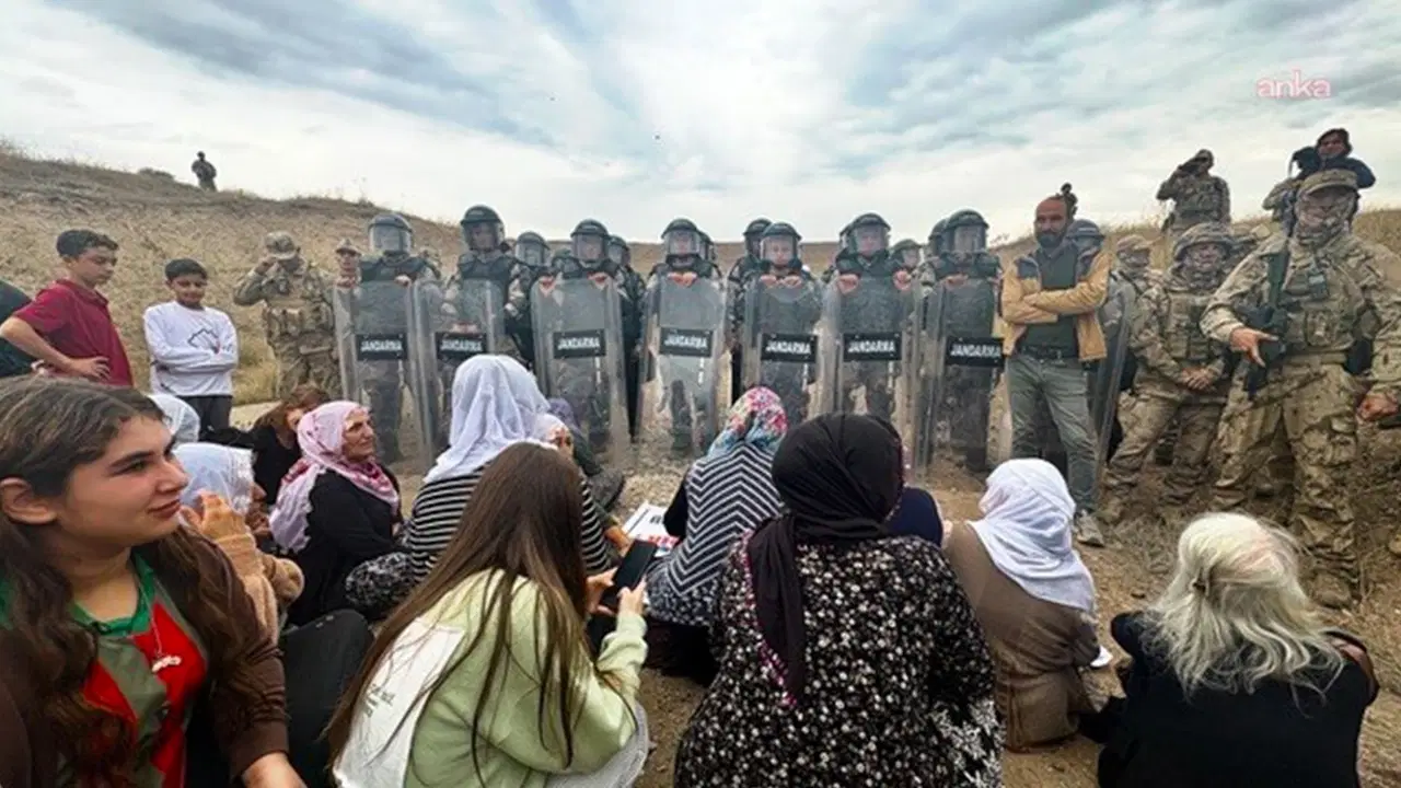 Diyarbakır'da GES Projesi Protestosu: Jandarma Eşliğinde Çalışma Başladı