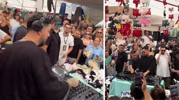 DJ Mahmut Orhan'dan Alaçatı Semt Pazarında Sürpriz Konser