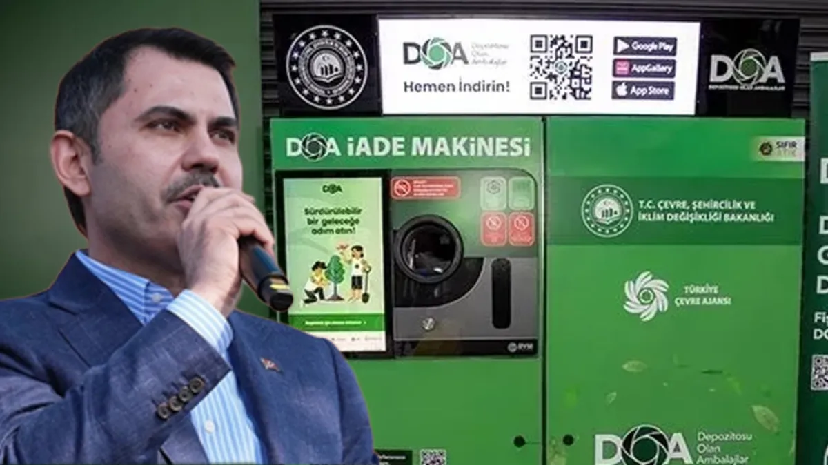 DOA ile bir günde 1,5 milyon şişe toplandı: Bakan Kurum vatandaşın ilgisinden memnun