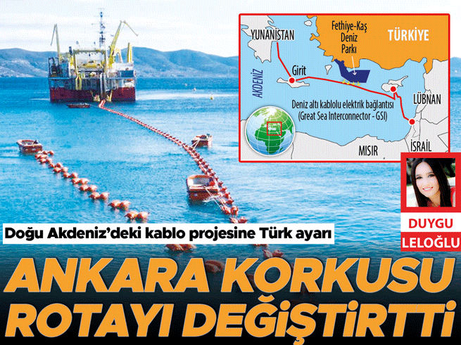 Doğu Akdeniz'de Kablo Projesinde Rota Değişikliği: Türkiye'nin Deniz Parkı Sınırı Etkili Oldu