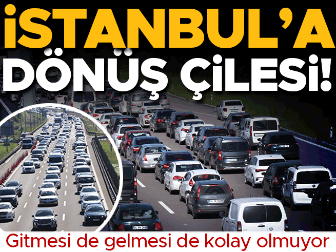 Dönüş Yolunda Çile: Anadolu Otoyolu'nda Trafik Durma Noktasında