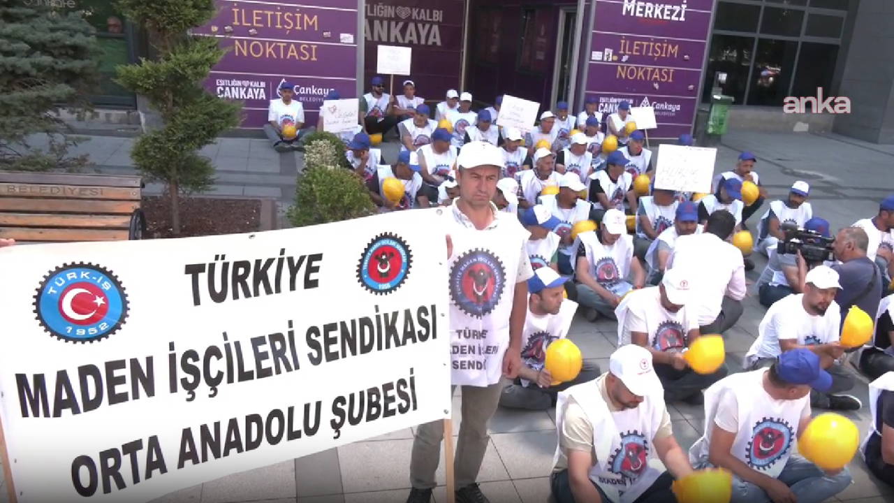 Doruk Madencilik işçilerinden Kızılay'da oturma eylemi: Açlık grevi tehdidi