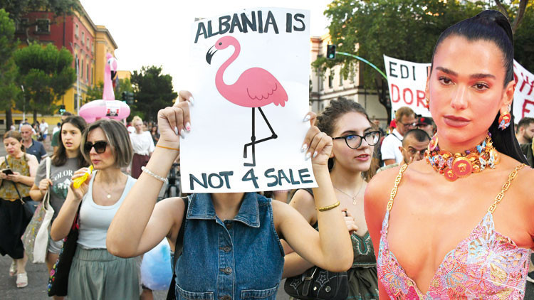 Dua Lipa'dan Arnavutluk'taki lüks turizm projesine protesto desteği