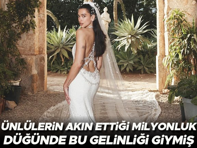 Dua Lipa, Sicilya'da Gizli Düğünde Gelinliğiyle Göz Kamaştırdı