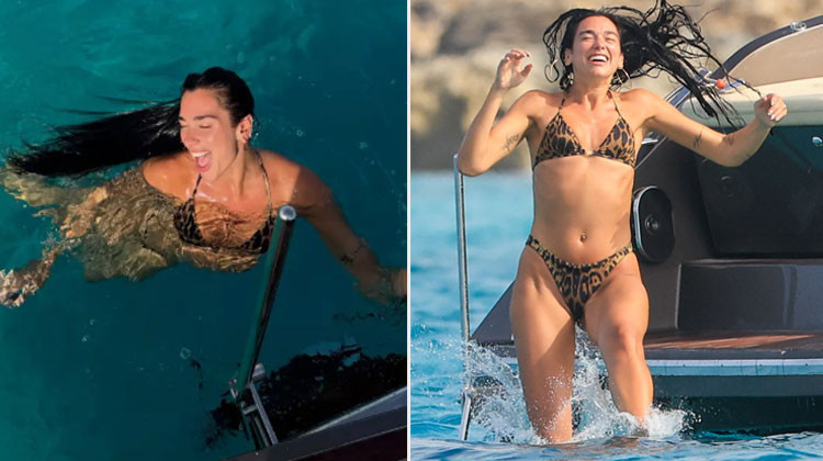 Dua Lipa, Yılbaşı Tatilinde Deniz Keyfi Yaptı