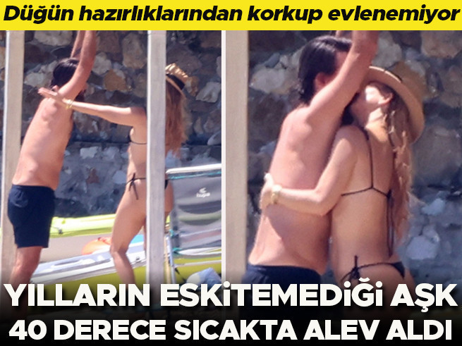Düğün hazırlıklarından korkup evlenmiyor... Yılların nikahsız aşkı 40 derece sıcakta alev aldı