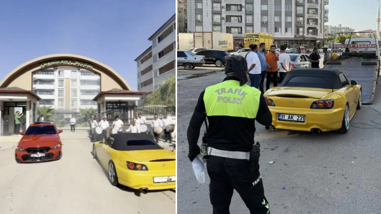 Düğün Konvoyunda Drift: 156 Bin TL Ceza