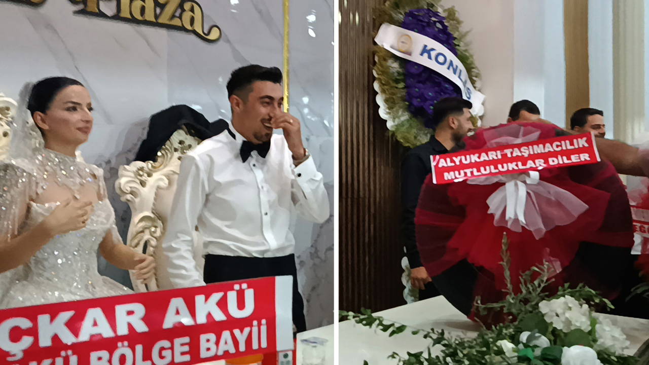 Düğünde şaşırtan hediye: Damada araç lastiği takdim edildi