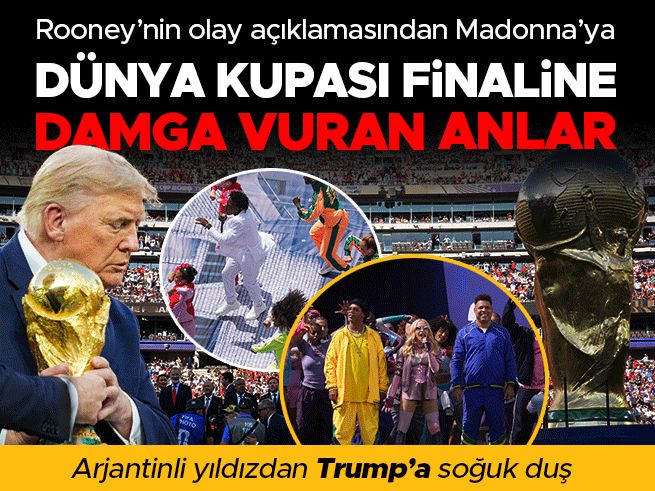 Dünya Kupası finali: Trump soğuk duş yaşadı, unutulmaz anlar
