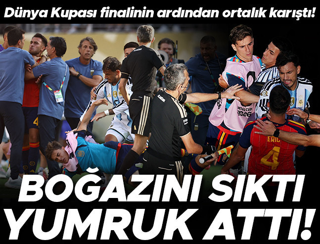 Dünya Kupası finalinde olay: Paredes'ten boğaz sıkma, Gavi'den tepki