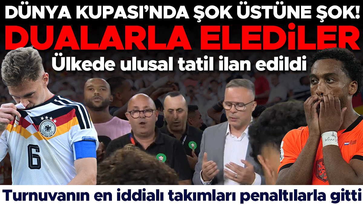 Dünya Kupası'nda Şok Üstüne Şok: Almanya Sonrası Hollanda Da Elendi