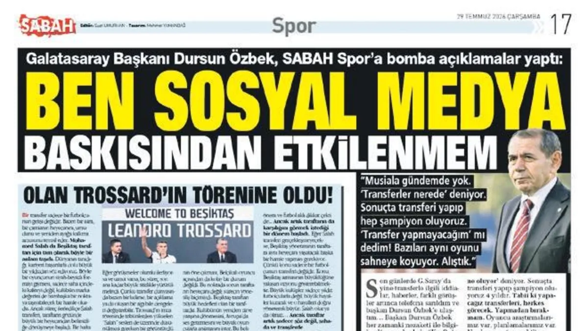 Dursun Özbek'ten İcardi ve Osimhen Transferlerine Övgü