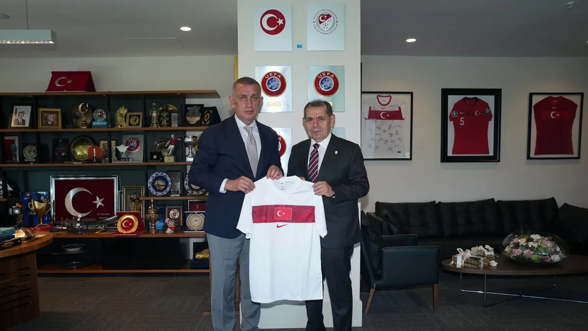Dursun Özbek, TFF Başkanı Hacıosmanoğlu'nu Ziyaret Etti