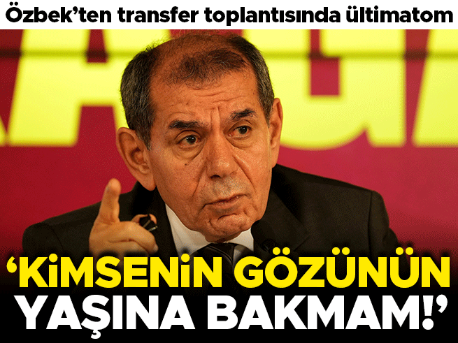 Dursun Özbek'ten Transferde Sert Uyarı: Kimsenin Gözünün Yaşına Bakmam