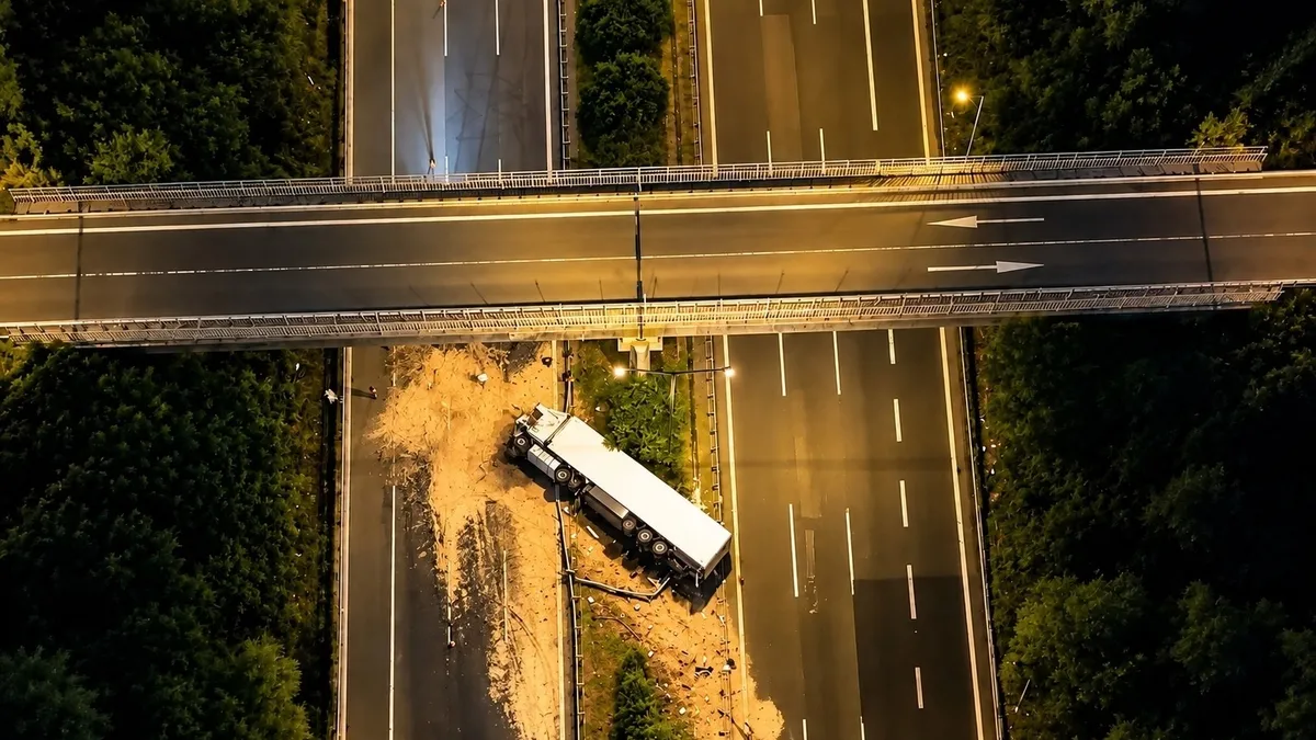 Düzce'de Kimyasal Yüklü TIR Devrildi: İstanbul Yönü Kapatıldı