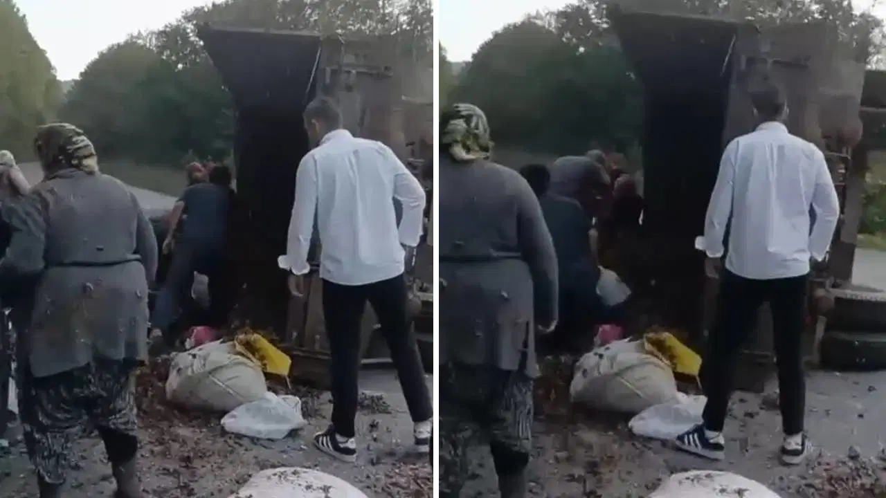 Düzce'de Traktör Römorku Devrildi: 11 Yaralı