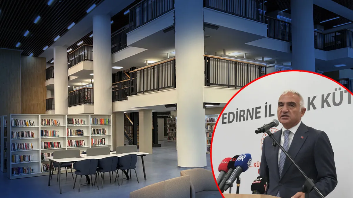Edirne'ye 160 Bin Kitap Kapasiteli Dev Kütüphane