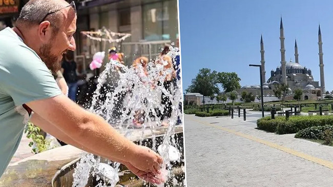 Edirne'de termometreler 37 dereceyi gösterdi: 'Ejderha sıcakları' gelmiş