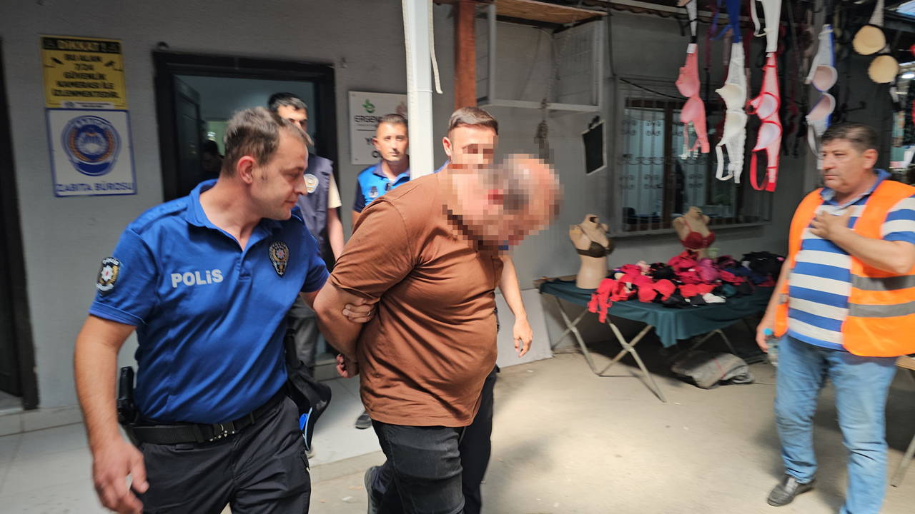 Edirne Balkan Pazarı’nda kadınları gizlice çeken İranlı TIR şoförü gözaltında
