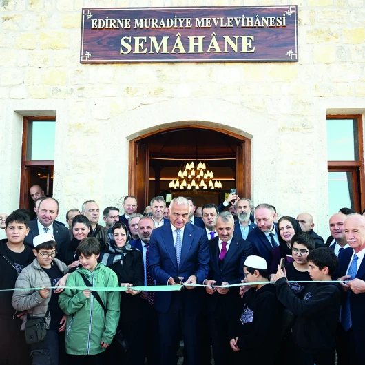 Edirne'deki Tarihi Muradiye Mevlevihanesi 101 Yıl Sonra Ziyarete Açıldı