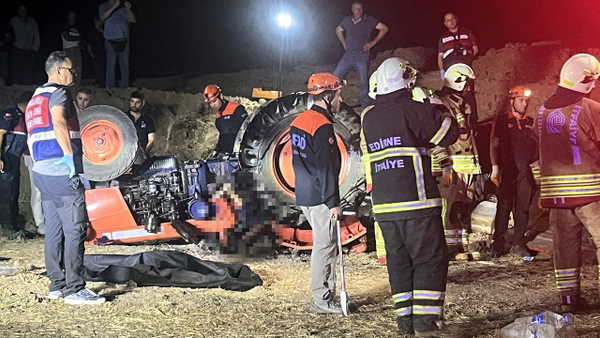 Edirne'de Traktör Kazası: Karı-Koca Hayatını Kaybetti