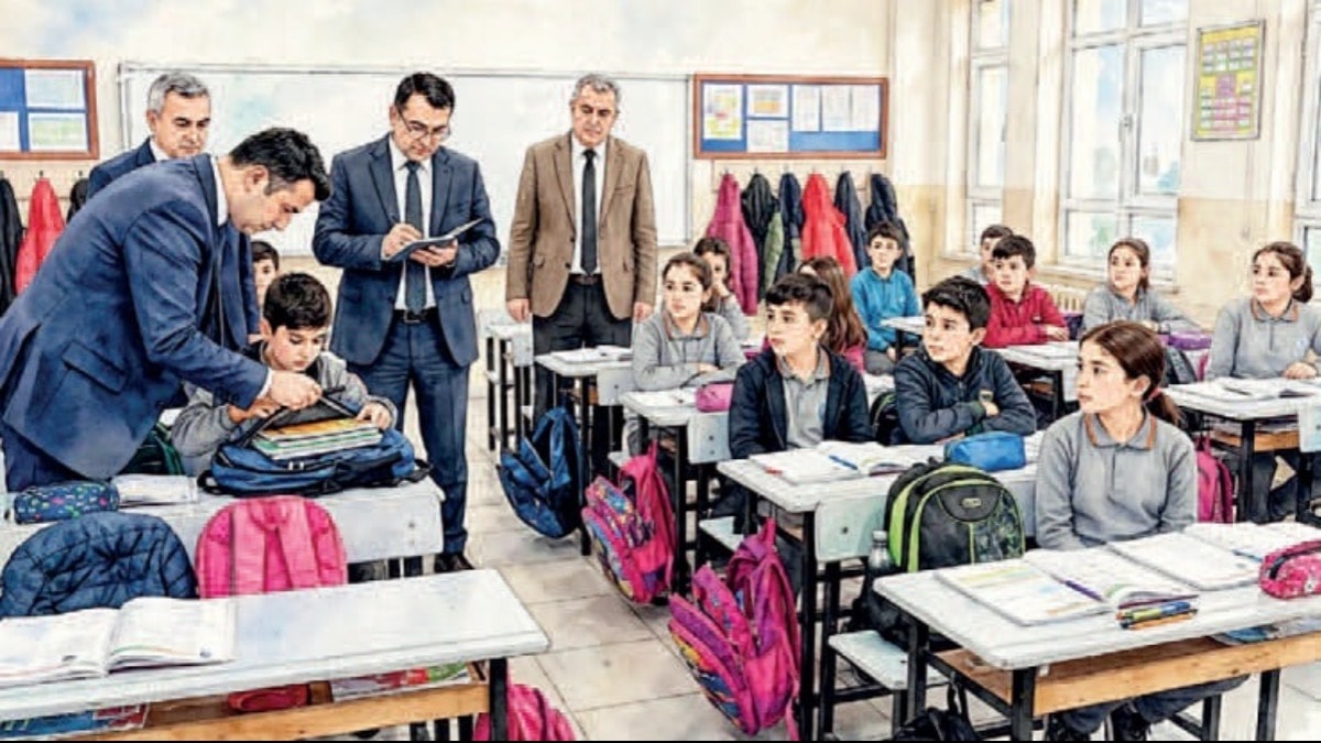 Eğitimde Müfettiş Baskını: İlkokul Sınıfında Çanta Arama