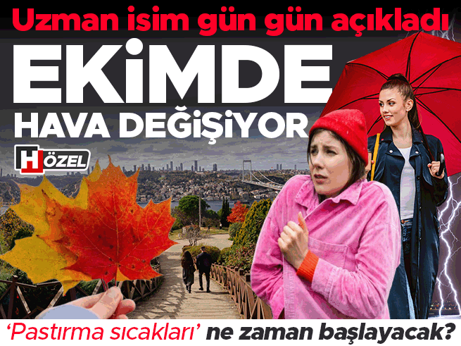 Ekim'de Hava Değişiyor: Pastırma Sıcakları Ne Zaman Başlayacak