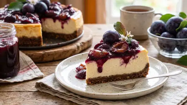 Ekşi-Tatlı Mürdüm Erikli Cheesecake Tarifi