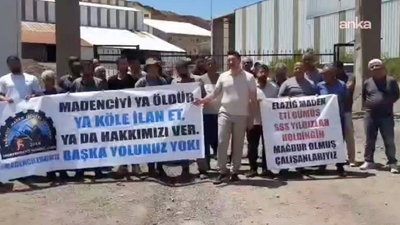 Elazığ Maden'de işçi eylemi 2. günde: Ankara yürüyüşü tehdidi