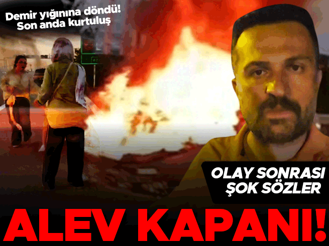 Elektrikli otomobil alev alev yandı! Sürücü dehşeti anlattı: Ailemi bir buçuk dakika arayla kurtardım