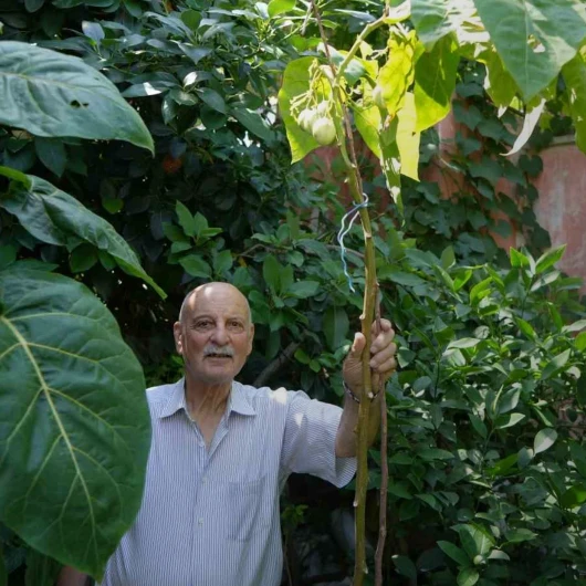 Emekli öğretmen 3 kıtadan topladığı tohumlarla dünya bahçesi kurdu