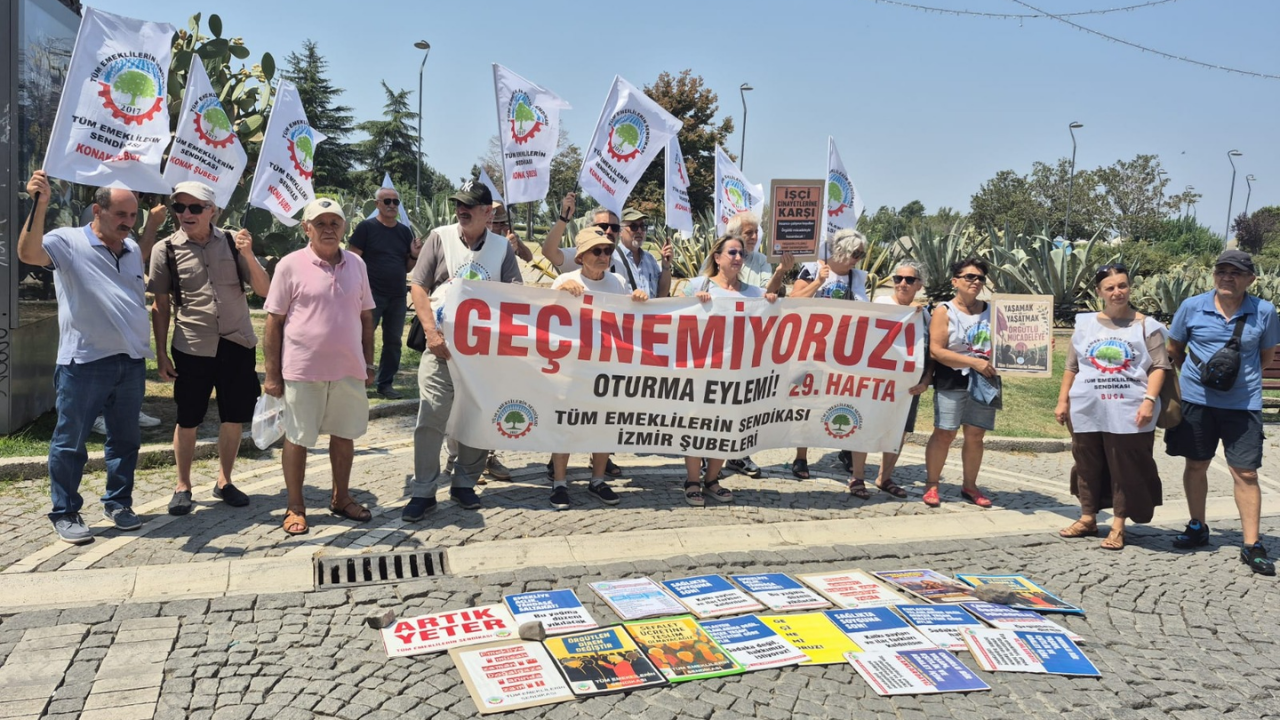 Emekliler 29. Haf Pazar eyleminde: İnsanca yaşamak için mücadele sürecek