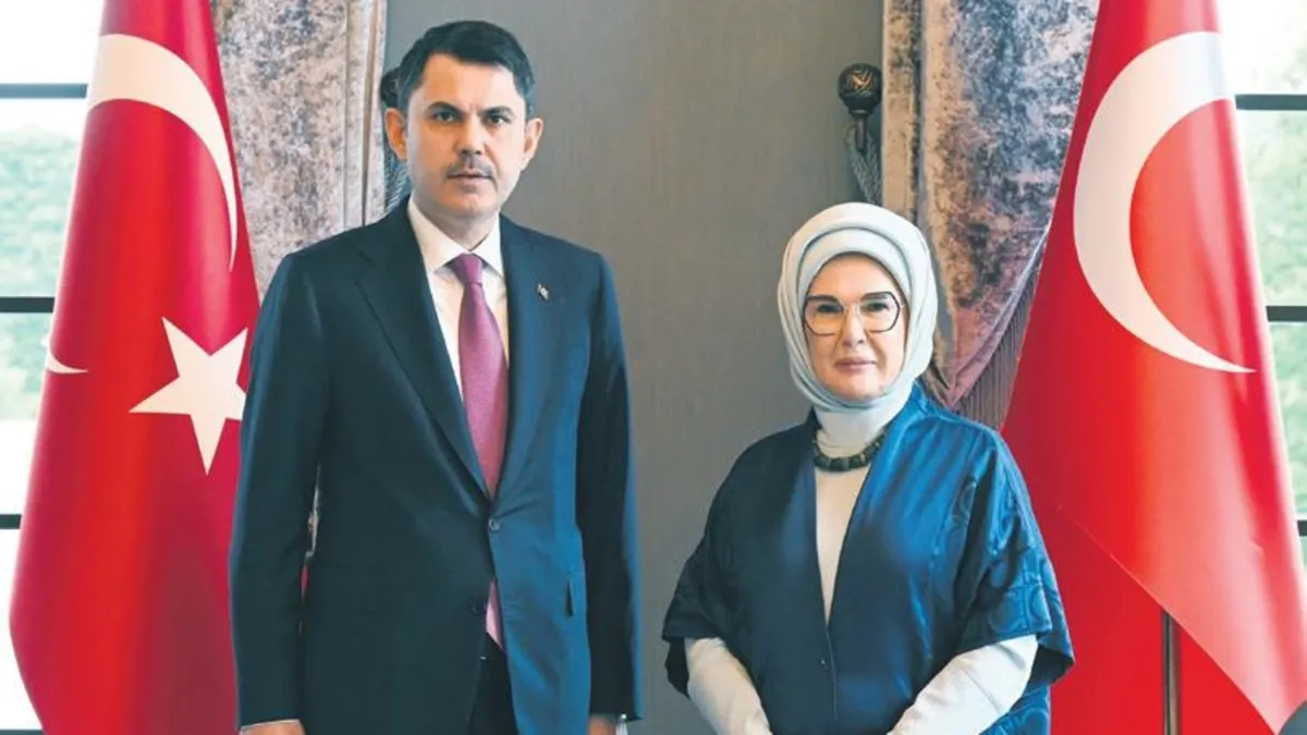 Emine Erdoğan, Bakan Murat Kurum'u kabul etti