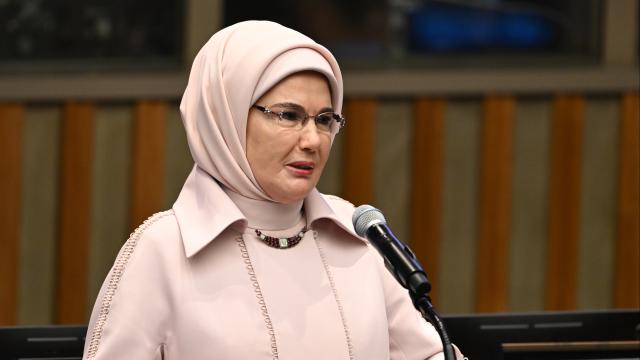 Emine Erdoğan'dan BM Genel Kurulu'nda adalet vurgusu