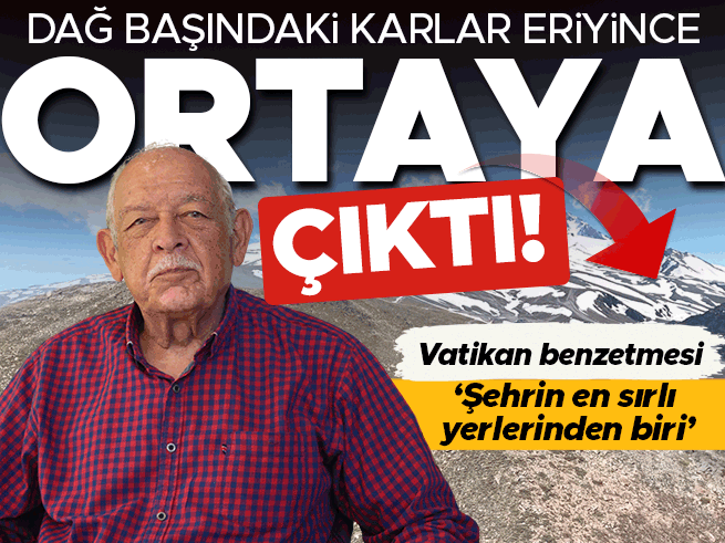 Erciyes Dağı'ndaki karlar eridi, 2 bin 509 metredeki tapınak ortaya çıktı