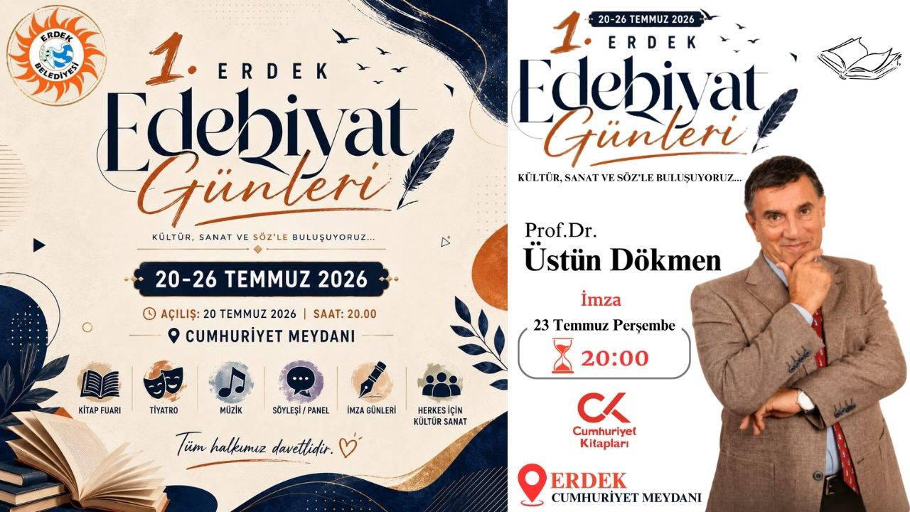 Erdek Edebiyat Günleri Başlıyor: Kültür ve Sanat Buluşuyor